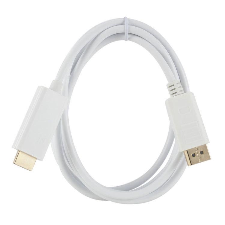 DisplayPort to HDMI 変換ケーブル 1.8m DPからHDMI 1080p 映像、音声