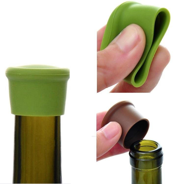 ワインストッパー 2個 酸化防止 シリコンボトルキャップ 瓶 ふた