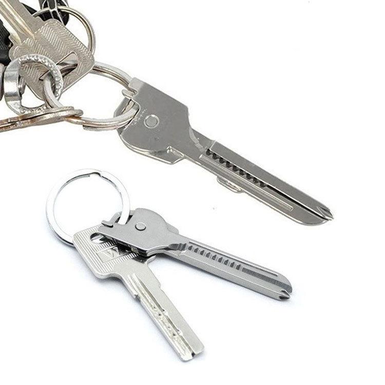 鍵型マルチツール 6機能搭載 鍵と一緒に携帯できる ステンレス製