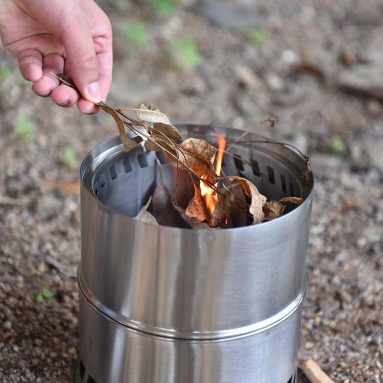 ウッドストーブ キャンプストーブ 焚き火コンロ 燃焼効率が大幅に向上