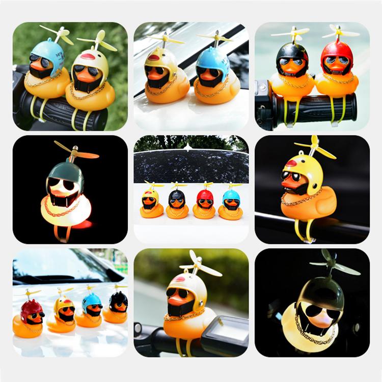 黄色アヒル 自転車ライト 可愛い 自転車ベル 音が出る ライト点滅 夜間