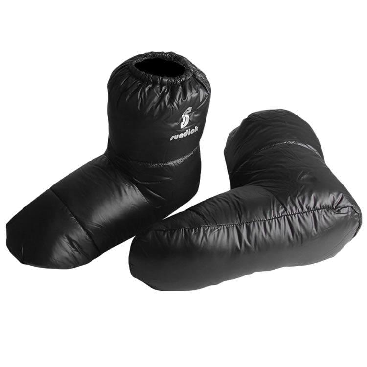 ダウンシューズ 防寒 保温 ダウン靴下 羽毛ソックス 男女兼用 撥水