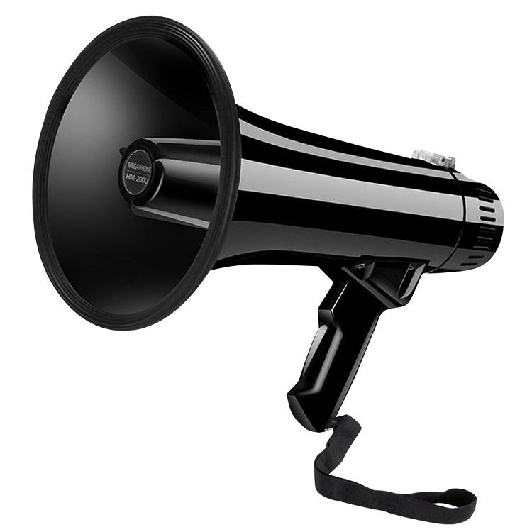 多機能ハンドメガホン 30W ハンディ拡声器 マイク録音/再生機能 乾電池