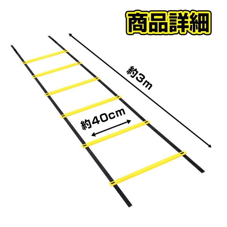 トレーニング ラダー スピードラダー 3m プレート6枚 トレーニング