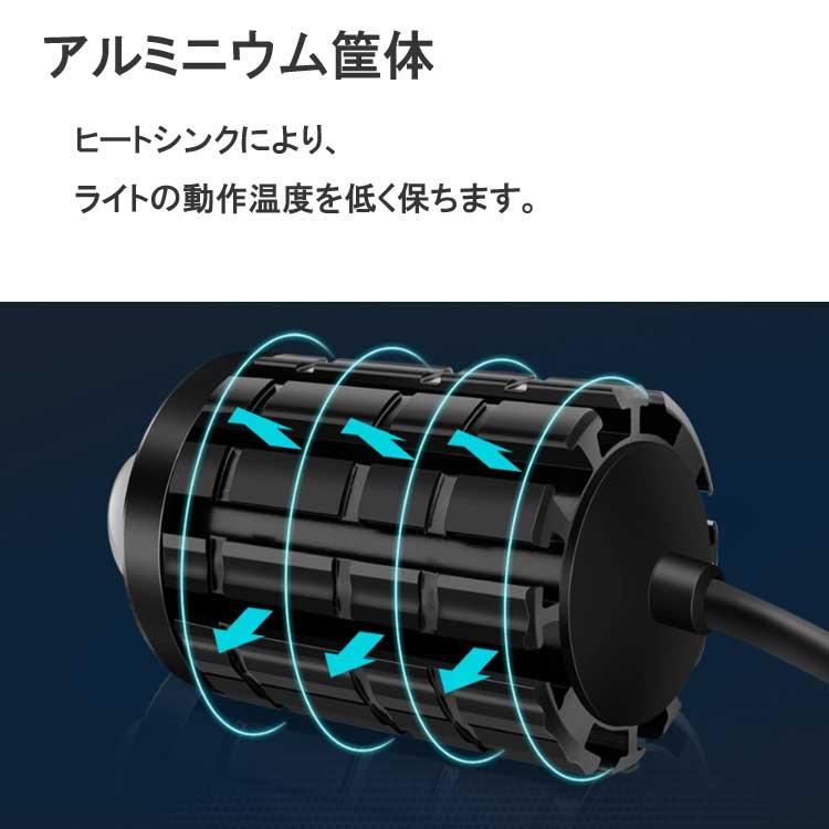 バイクフォグランプ 2個セット スイッチ付き 12W 高輝度 Hi ホワイト