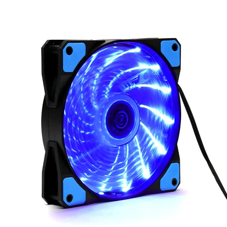 PC用LEDリングファン 4ピン 12cm 25mm 静音 冷却 1200rpm マザーボード