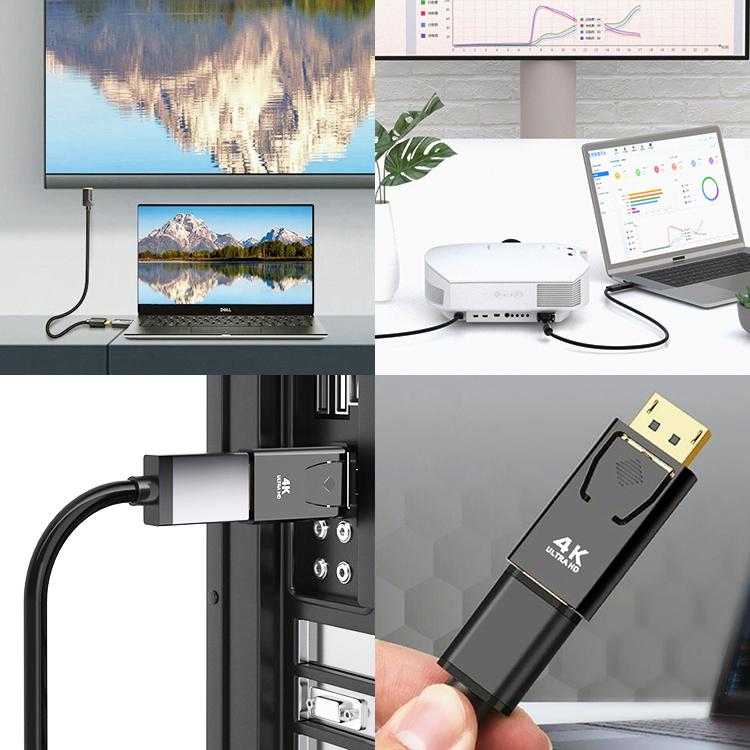 DisplayPort⇒HDMI 変換アダプタ 4K×2K対応 DPオス→HDMIメス PC画面の外部出力に ディスプレイポート変換コネクタ
