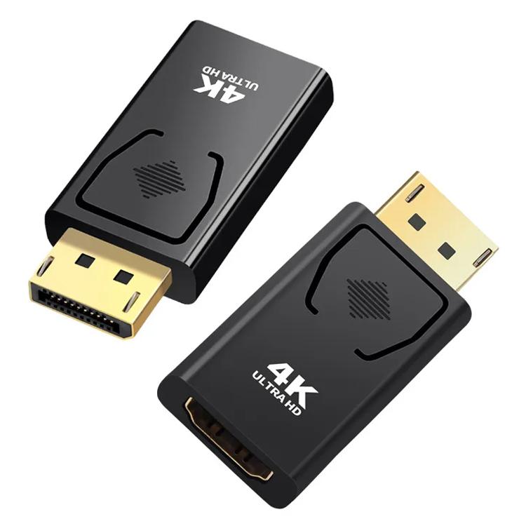 DisplayPort⇒HDMI 変換アダプタ 4K×2K対応 DPオス→HDMIメス PC画面の外部出力に ディスプレイポート変換コネクタ