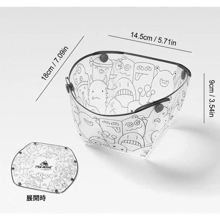 折りたたみ食器 ポータブルテーブルウェア 耐熱 プレート(皿) ボウル