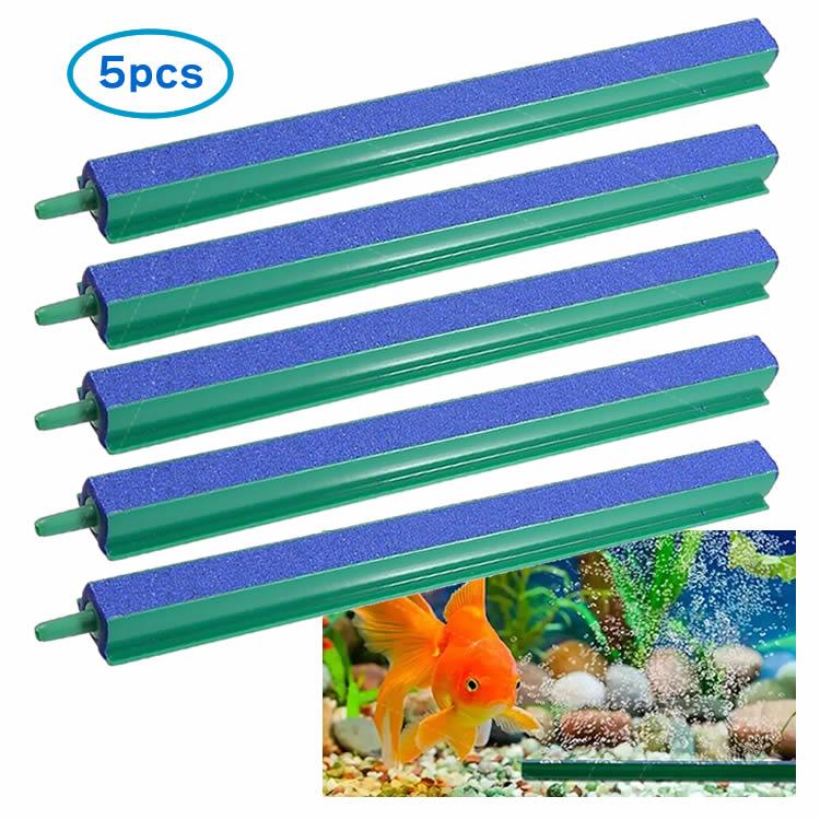 エアストーンバー 5個セット 21.5×1.7cm 酸素供給 水槽 釣り メダカ