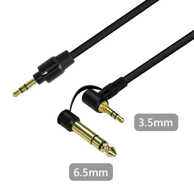 高音質AUXオーディオケーブル 3.5mm&6.5mm互換プラグ 伸縮式 カール式  約1.8m L字タイプ 金メッキ カラオケ ヘッドホン PC 3.5mm延長 6.5mm対応 DETOX3565 |  | 01