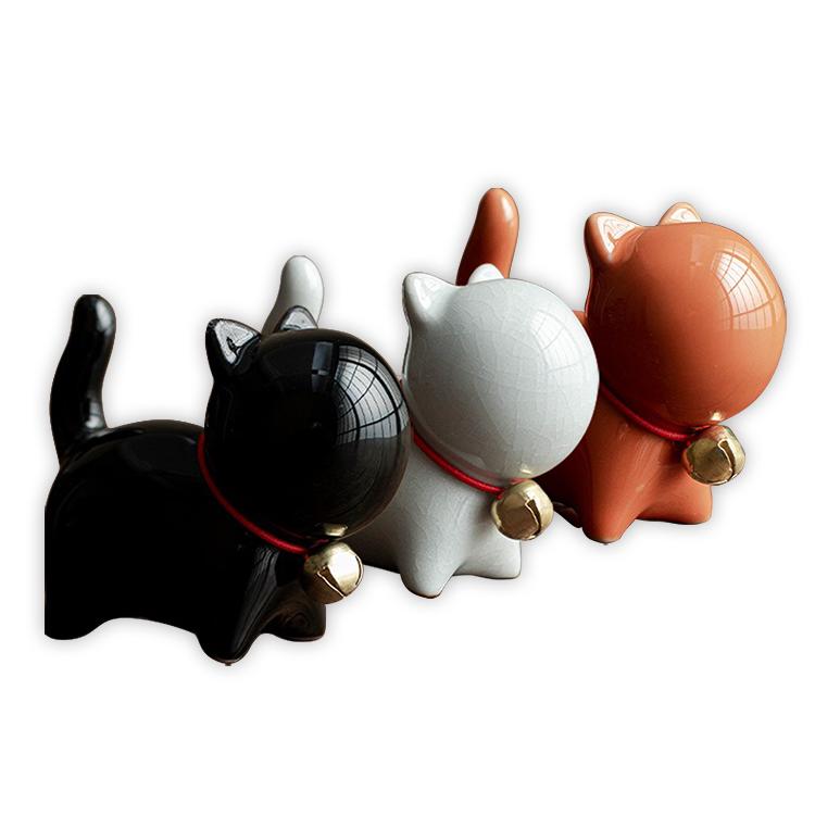 猫の陶器フィギュア 2個セット 楽天市場】ほっこり猫の一輪挿し 弐 アミューズ 【全4種フルコンプ