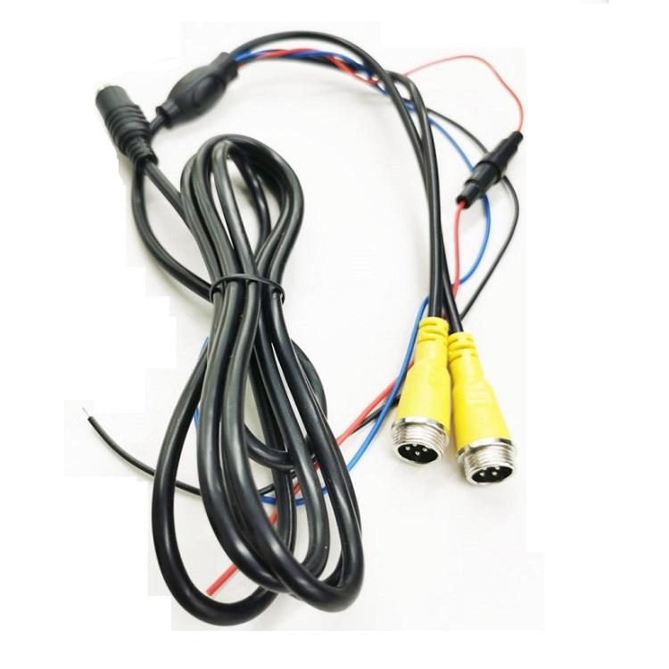 4PINカメラ専用電源ケーブル mini DIN 6PIN端子車載モニター汎用 4PIN