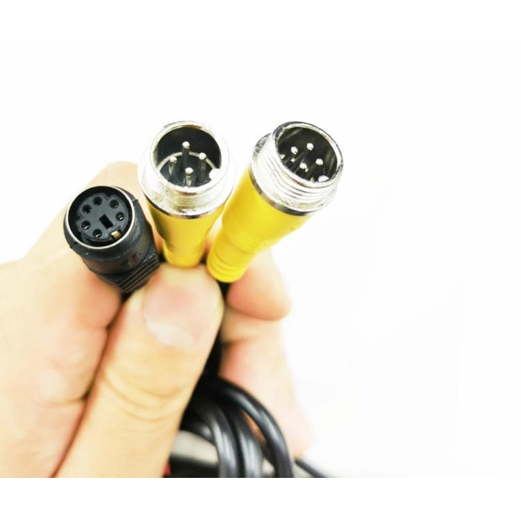 4PINカメラ専用電源ケーブル mini DIN 6PIN端子車載モニター汎用 4PIN
