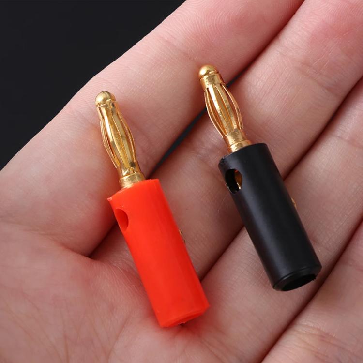 バナナプラグ 10個セット 赤5個+黒5個 4mm ネジ込み式 スピーカー
