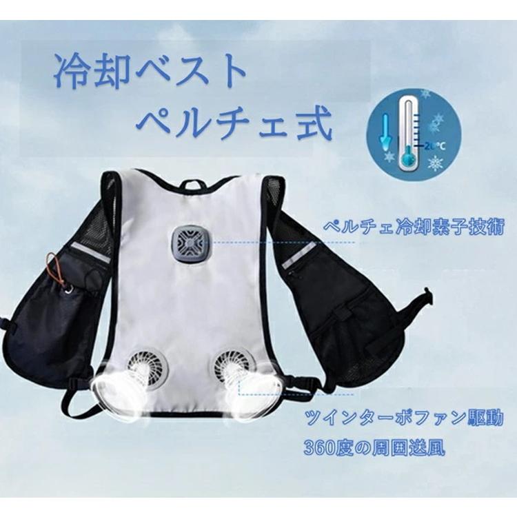 ペルチェベスト 冷却ベスト サイズ調整可能 USB給電方式 ペルチェ式