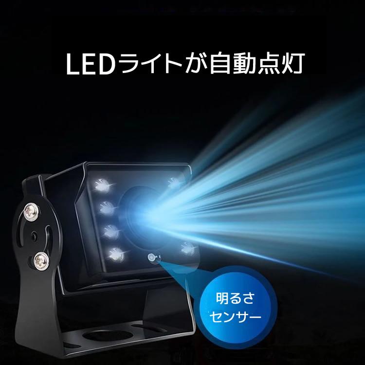 12/24V車両対応 ワイヤレスバックカメラ WiFiカメラ スマホ連動