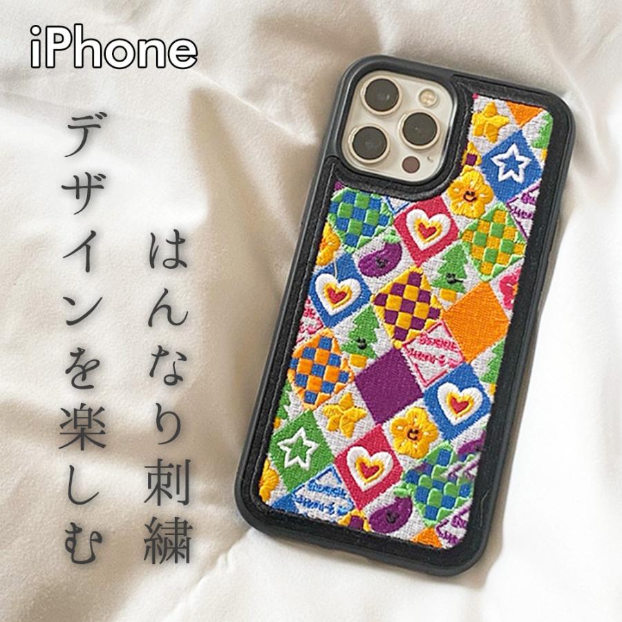 スマホケース iphone13 iphone13Pro iphone13ProMax ケース 韓国 刺繍