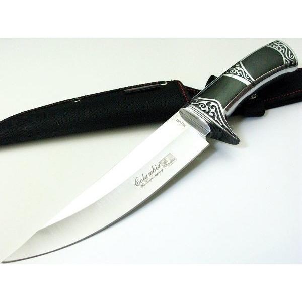 ★Columbia Saber★コロンビアナイフ G41 高品質シースナイフ 黒檀調天然ウッドコンビハンドル ハンティングナイフ アウトドア・シースナイフ|skyshop-yamashin|05