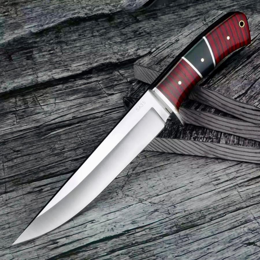 ★Columbia Saber★コロンビアナイフ SA35 高品質 シースナイフ ウッドハンドル ハンティングナイフ　アウトドア・シースナイフ