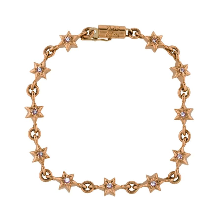 CHROME HEARTS STAR LINK BRACELET DIAMOND 22K クロムハーツ CHROME HEARTS STAR LINK BRACELET DIAMOND 22K クロムハーツ