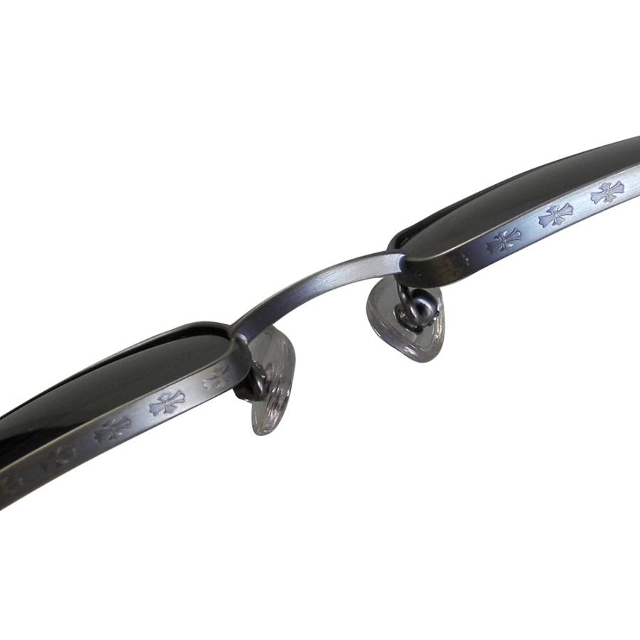 オ*~様 【希少】クロムハーツ メガネ サングラス chromhearts CHROME HEARTS（クロムハーツ） AXE ANTIQUE SILVER EBONY WOOD