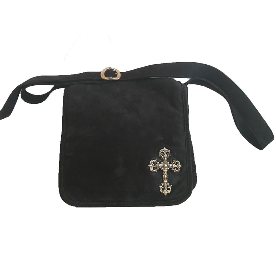 CHROME HEARTS MESSENGER BAG SWEDE FILIGREE CROSS クロムハーツ