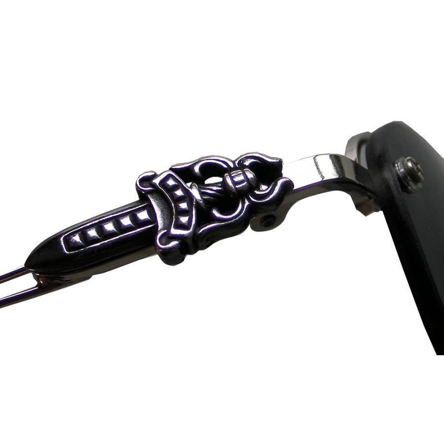 CHROME HEARTS HEART DRAG PIPE IV ANTIQUE SILVER 53-35-119