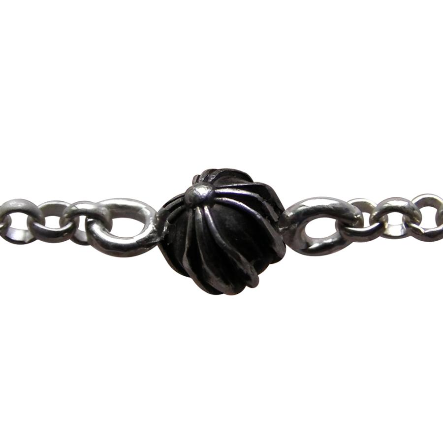CHROME HEARTS CROSS BALL W/18" ROLL CHAIN SILVER NECKLACE   クロムハーツ　クロスボール　ロールチェーン　ネックレス　18インチの画像