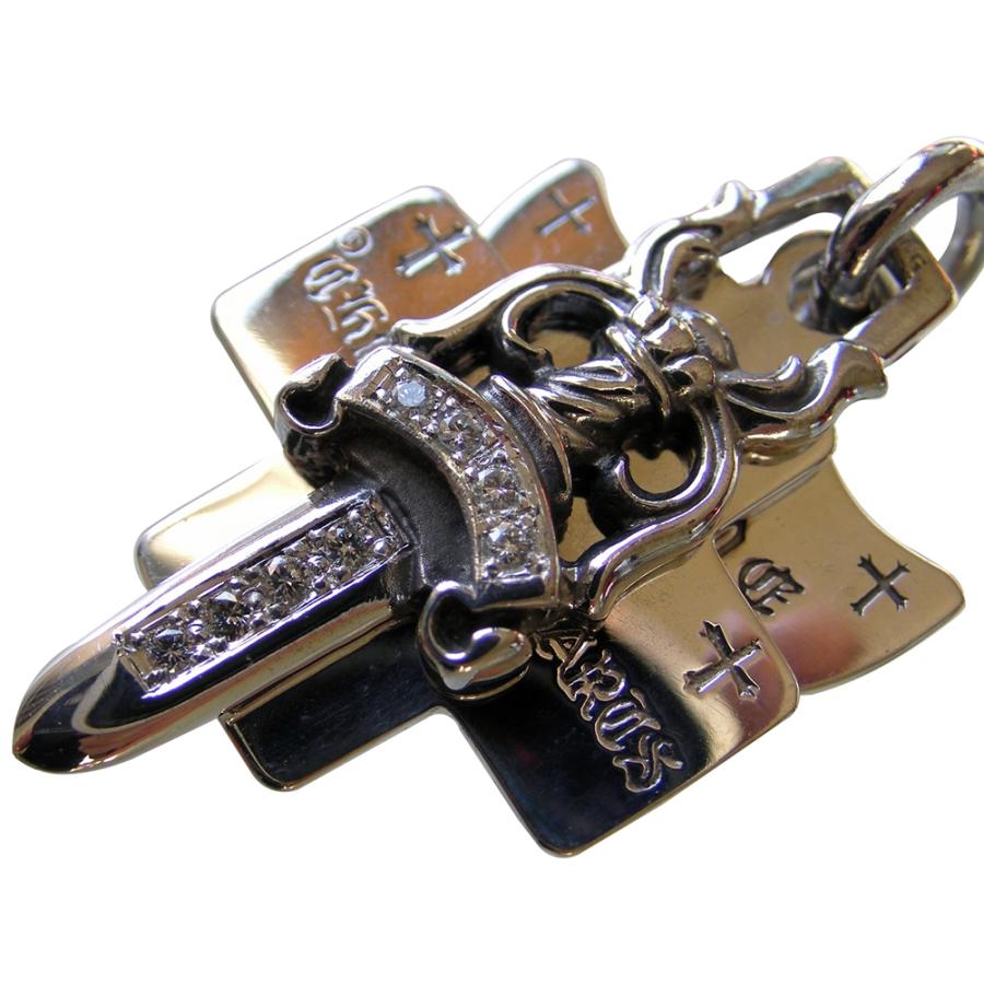 CHROME HEARTS 3 TRINKETS PENDANT PAVE DIAMOND クロムハーツ CHROME HEARTS 3 TRINKETS PENDANT PAVE DIAMOND クロムハーツ