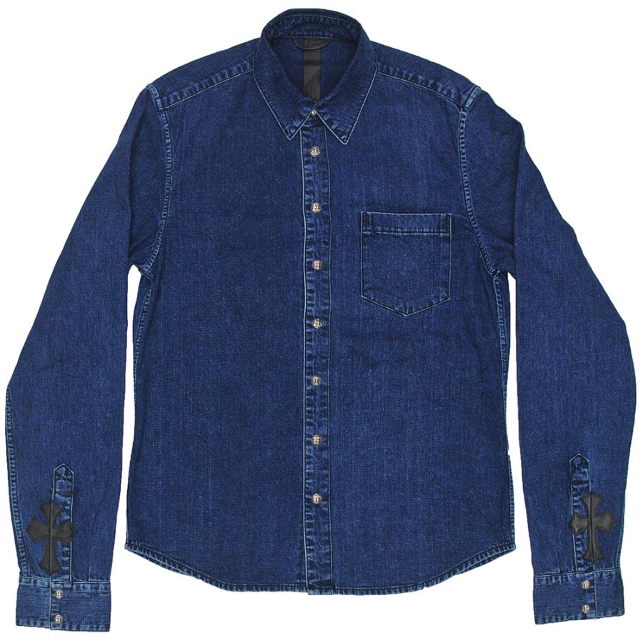 CHROME HEARTS DENIM SHIRT クロムハーツ デニムシャツ V1 インディゴ