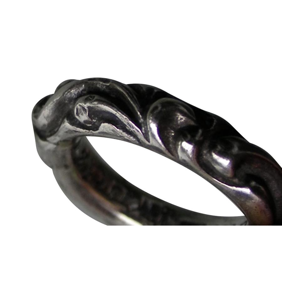 CHROME HEARTS SCROLL BAND RING クロムハーツu3000スクロールバンド