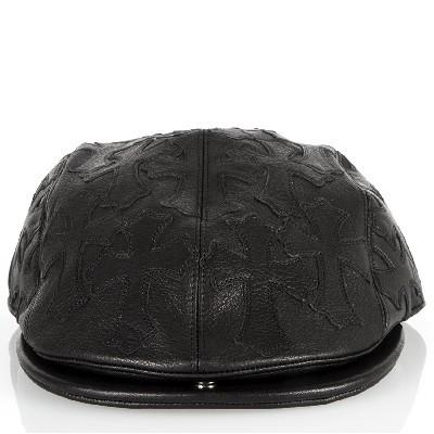 CHROME HEARTS DRIVING CAP LEATHER  クロムハーツ　DRIVING キャップ　レザー　セメタリークロス　レザーパッチ　CHスクロールレーベル |  | 01
