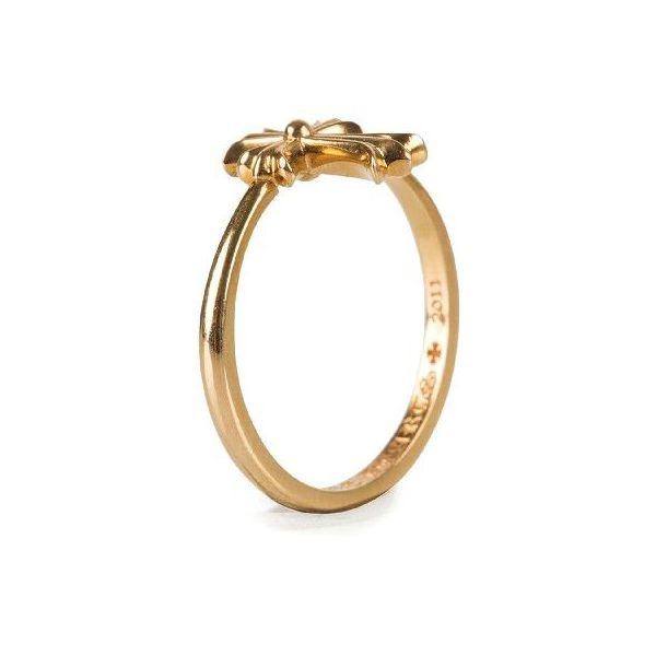 CHROME HEARTS BUBBLEGUM CROSS RING 22K クロムハーツ バブルガム