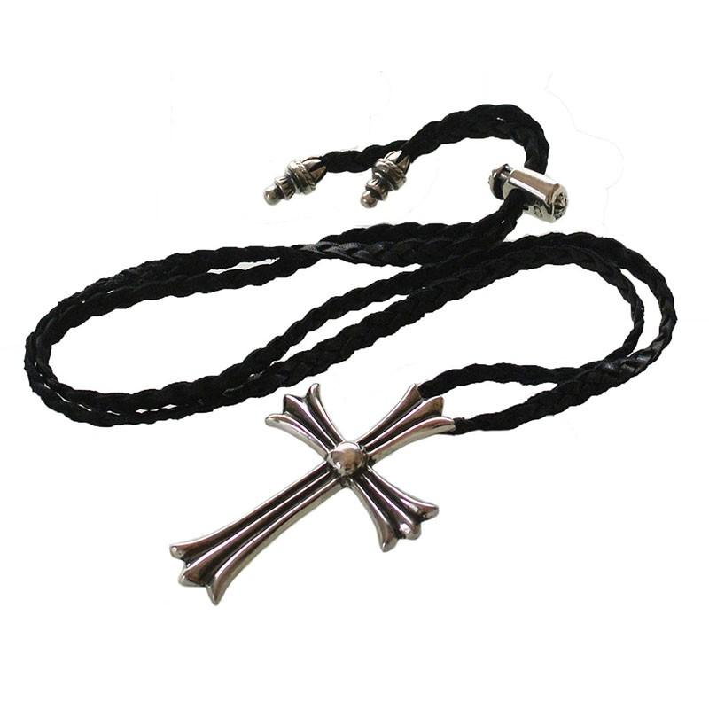 CHROME HEARTS LARGE CH CROSS PENDANT LEATHER CODE クロムハーツ ラージCHクロス ペンダント