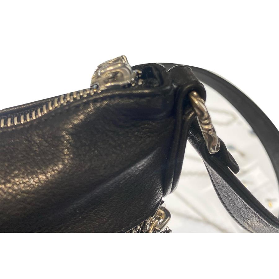 CHROME HEARTS PERRY' CH SCROLL LABEL BAG W/ BLACK STRAP クロム