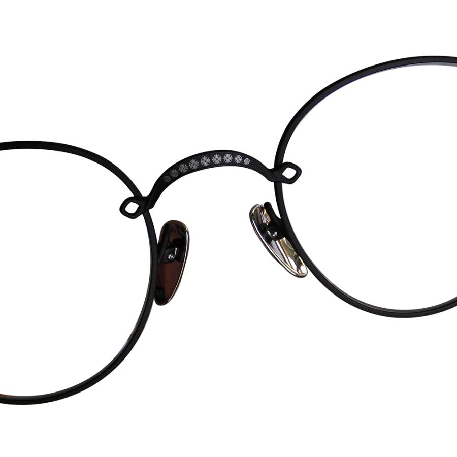 CHROME HEARTS BUBBA-A Black/Chocolate Brown 49-22-145 クロム