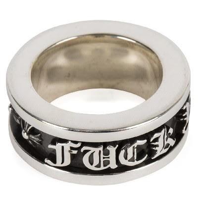 CHROME HEARTS SPINNER FUCK YOU RING クロムハーツ SPINNER YOU CHROME HEARTS SPINNER FUCK YOU RING クロムハーツ SPINNER YOU