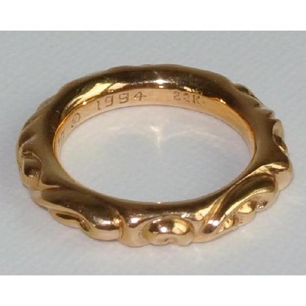 CHROME HEARTS SCROLL BAND RING クロムハーツ スクロールバンド