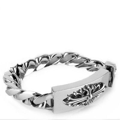アクセサリー Chrome Hearts ID Bracelet CHROME HEARTS ID BRACELET クロムハーツ IDブレスレット フローラル