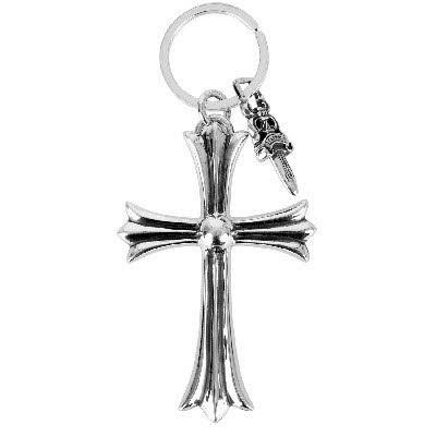 人気が高い CHROME HEARTS LARGE ラージクロス キーリング CROSS RING