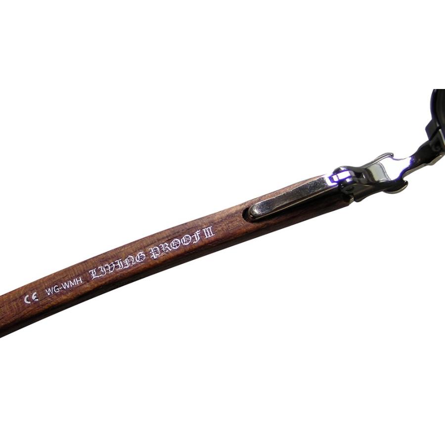 【極美品】クロムハーツ メガネ ウッドフレーム LIVING PROOF?III CHROME HEARTS LIVING PROOF III WHITE GOLD MAHOGANY クロム