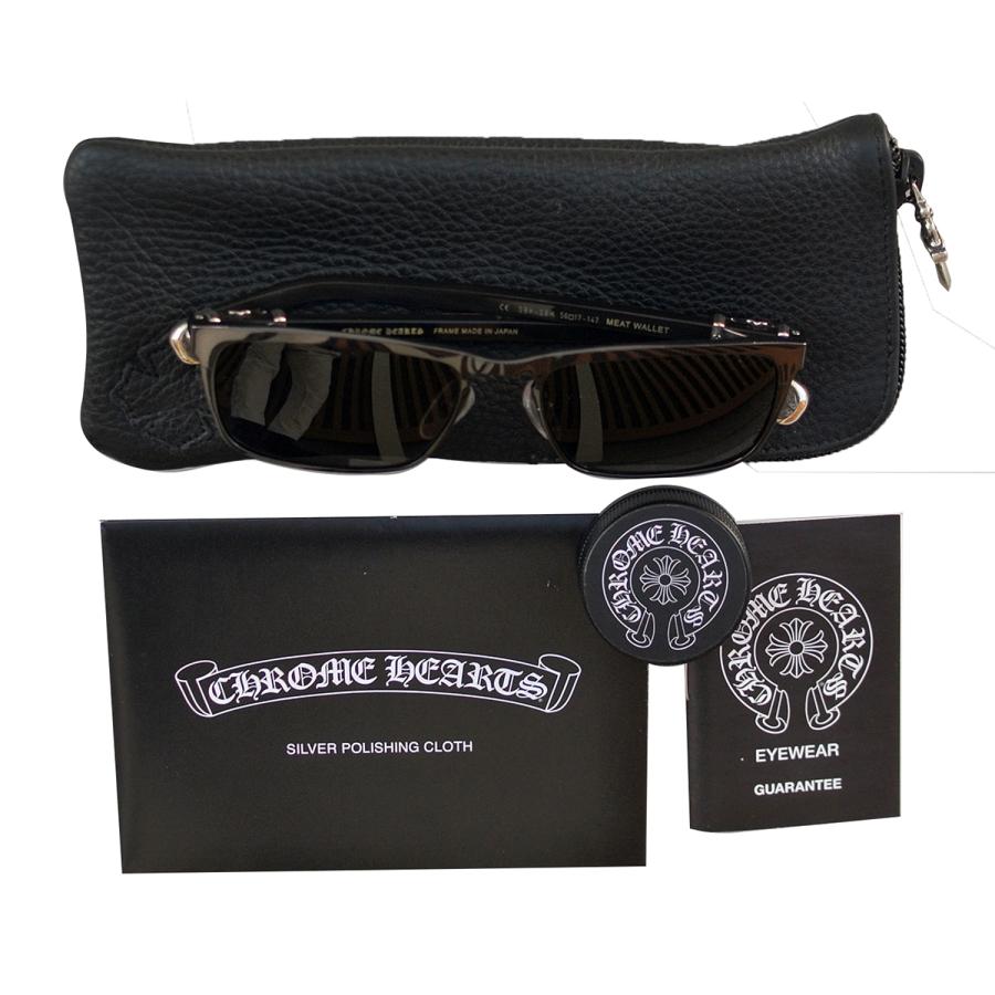 CHROME HEARTS MEAT WALLET. SUNGLASSES Shiny Black - Shadow