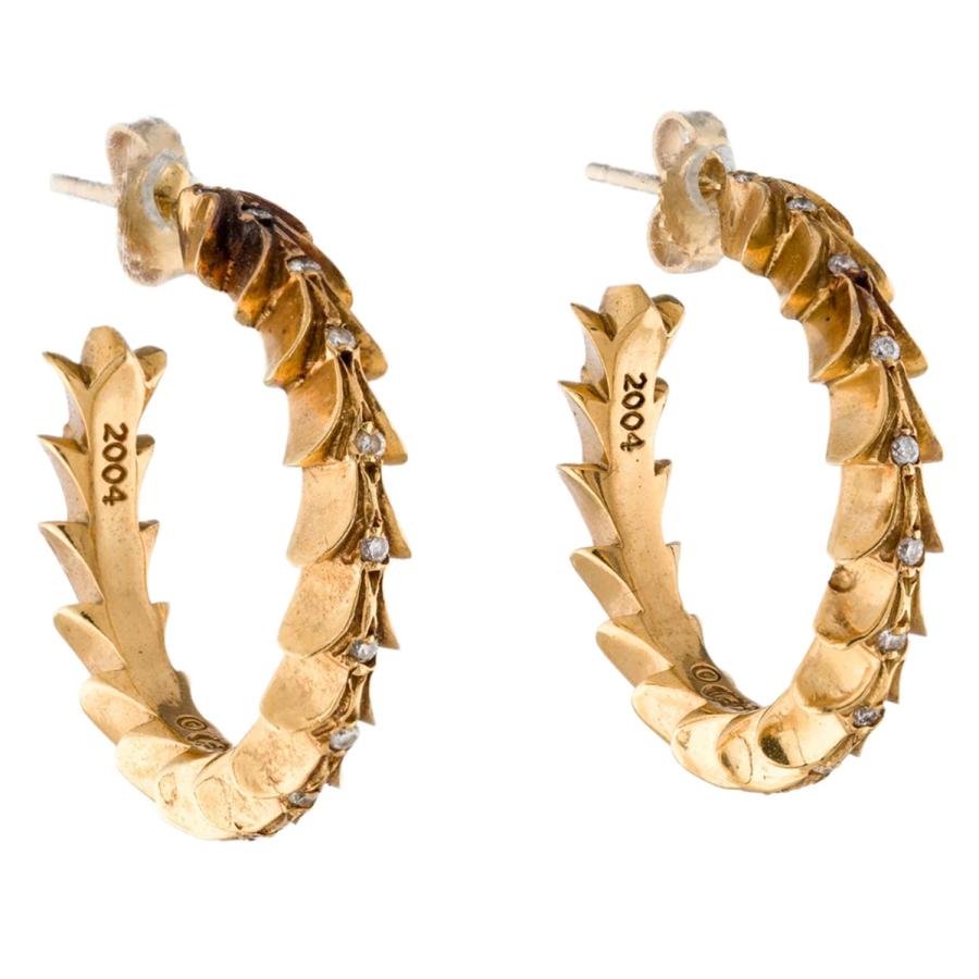 Chrome Hearts クロムハーツ CROSS HOOP Earring クロス ピアス クロムハーツタイニーCHクロスフープイヤリング(ピアス)|クロムハーツ