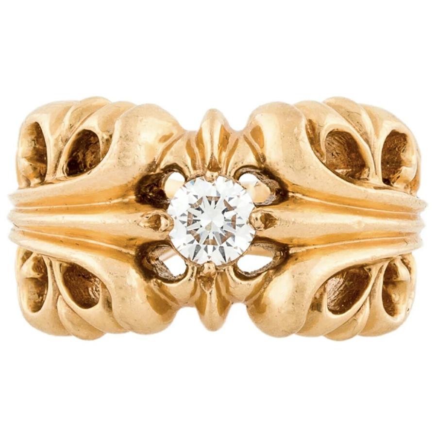 CHROME HEARTS（クロムハーツ） CHROME HEARTS DBL FLORAL CROSS RING