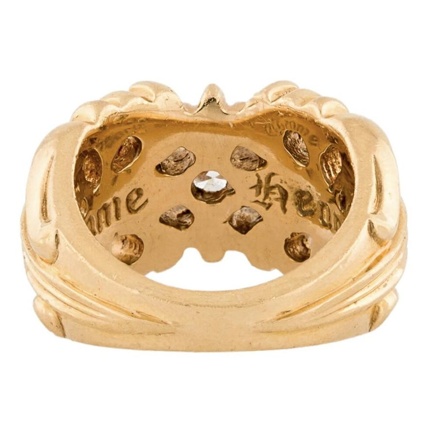 CHROME HEARTS（クロムハーツ） CHROME HEARTS DBL FLORAL CROSS RING