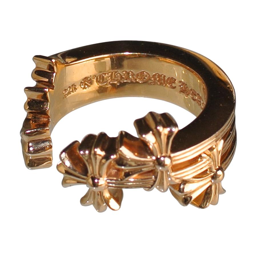 CHROME HEARTS 3 CH CROSS RING クロムハーツ　３CH　クロスリング　22金　指輪 : reew : SKYTREK -  通販 - Yahoo!ショッピング