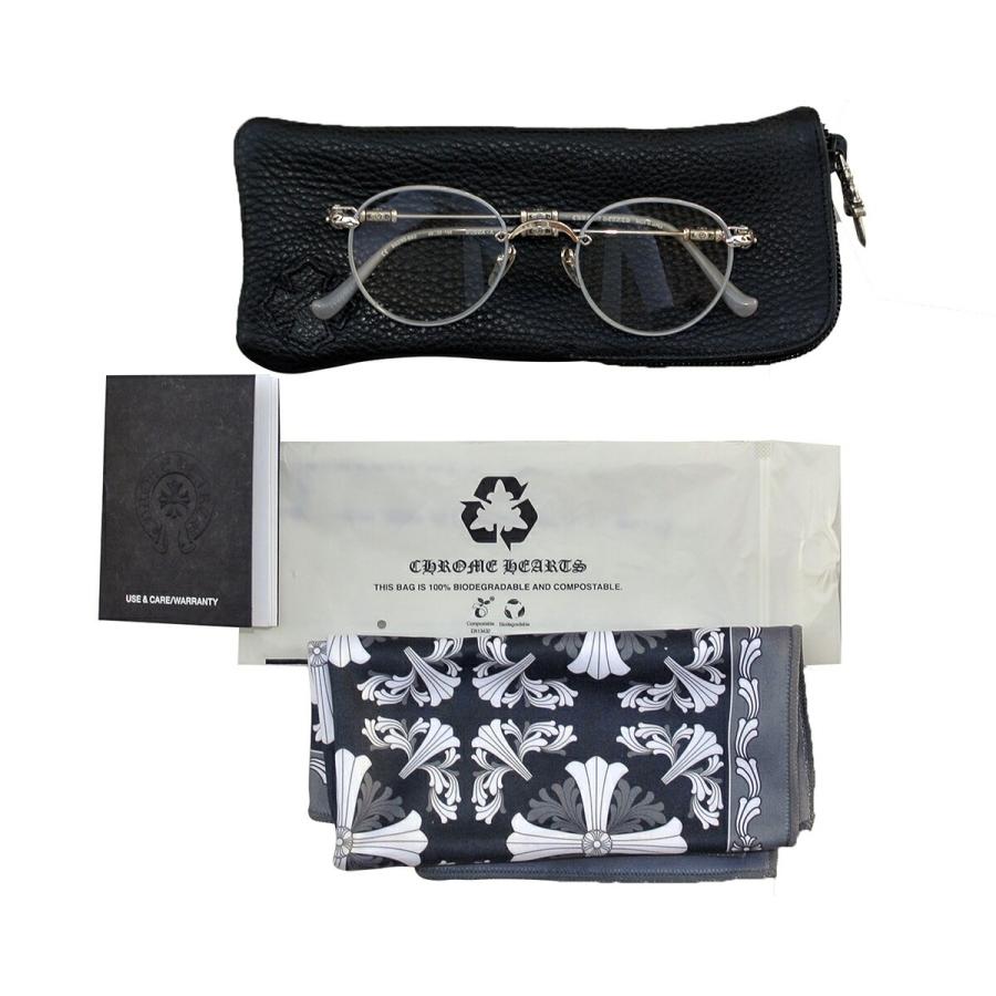 〔最終値下げ〕CHROME HEARTS PANTHER クリアメガネ　正規品 CHROME HEARTS EYEGLASSES BUBBA-A MBK/SS-MBK-P MATTE BLACK