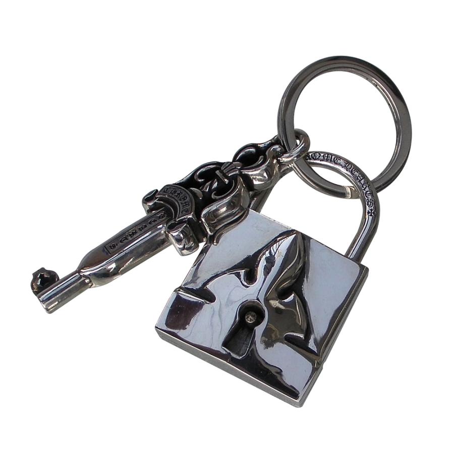 CHROME HEARTS FLERKNEE PADLOCK & DAGGER KEY CHAIN クロム CHROME HEARTS FLERKNEE PADLOCK & DAGGER KEY CHAIN クロム