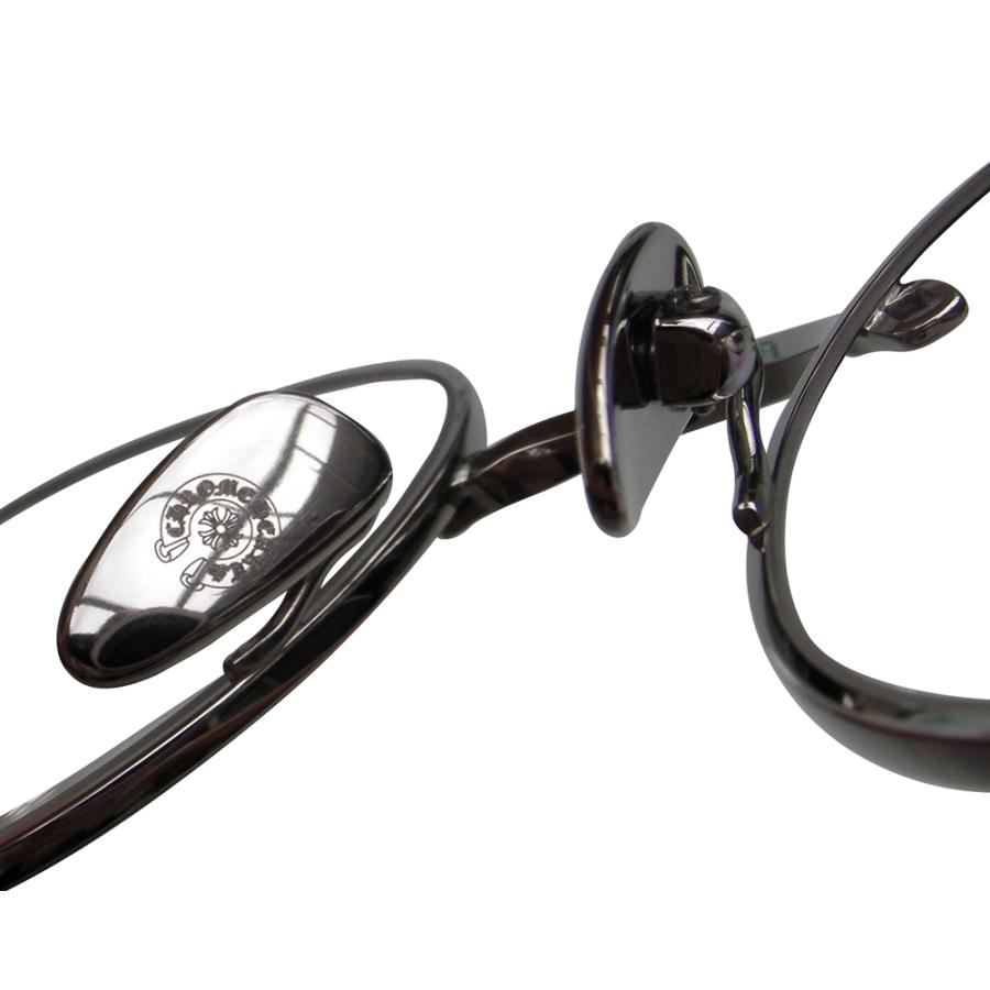 CHROME HEARTS BUBBA-A MATTE BLACK/SHINY SILVER-MATTE BLACK-P 49-22